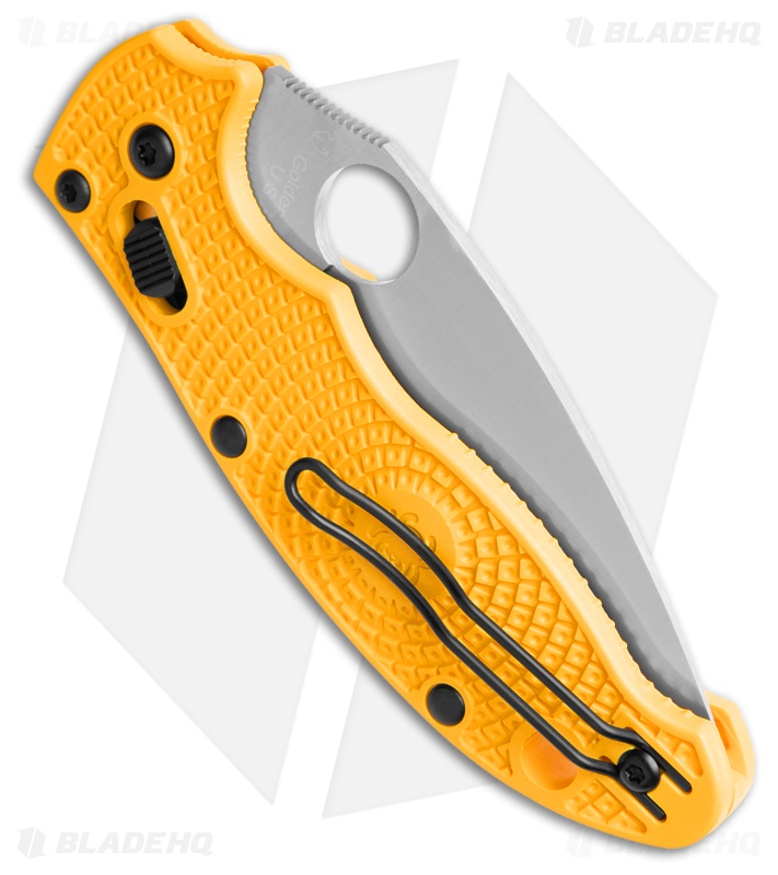Spyderco Manix 2 MagnaCut Lightweight Salt Knife Yellow Polymer (3.4" Satin)