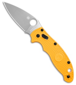 Spyderco Manix 2 MagnaCut Lightweight Salt Knife Yellow Polymer (3.4&quot; Satin) | 203407