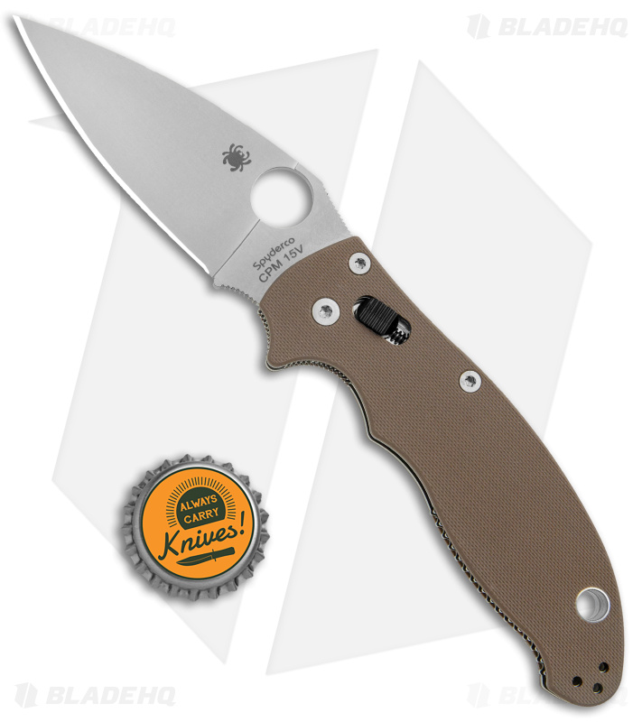 Noncollective Nº.2 Spyderco Manix 2 Knife Sprint Run CPM 15V + Brown | Blade HQ