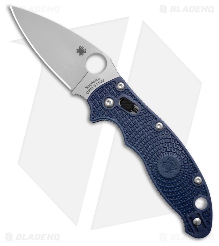 その他 munico Spyderco Manix 2 Knife - Satin S110V + Blue FRCP | Blade HQ