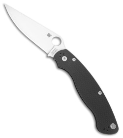 Spyderco Military 2 Compression Lock Knife Black Carbon Fiber (4&quot; Satin S90V) | 203291