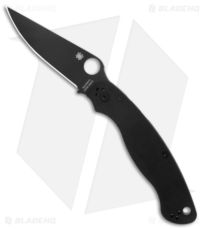 Spyderco Military 2 Compression Lock Knife Black G-10 (4" Black S30V)