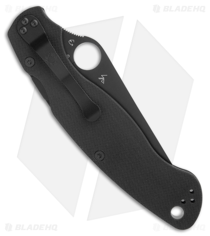 Spyderco Military 2 Black G-10 Black PS S30V Serrated