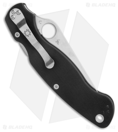 Spyderco Military 2 Compression Lock Knife Black G-10 (4" Satin S30V) C36GP2