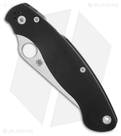 Spyderco Military 2 Compression Lock Knife Black G-10 (4" Satin S30V) C36GP2