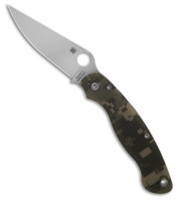 Spyderco Military 2 Compression Lock Knife Camo G-10 (4" Satin S30V)