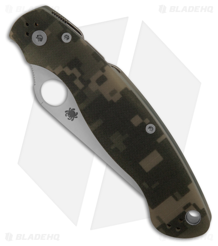 Spyderco Military 2 Compression Lock Knife Camo G-10 (4" Satin S30V)