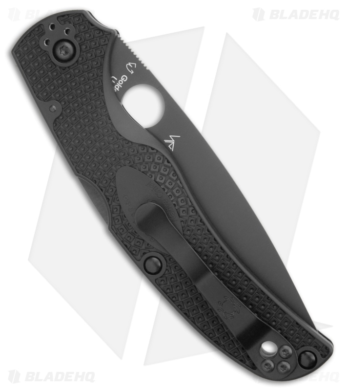 Spyderco Native Chief Knife Black FRN Black Full Serr