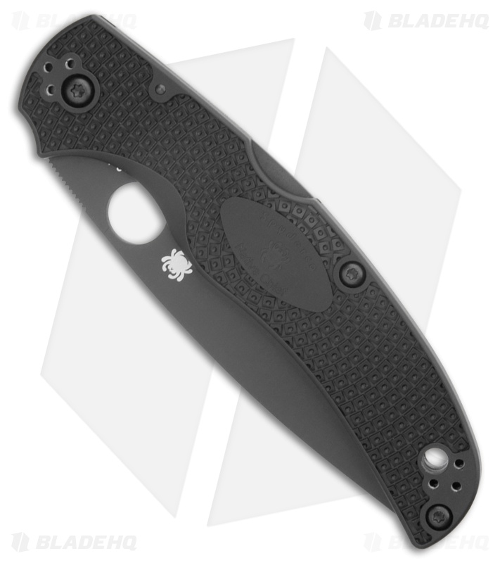 Spyderco Native Chief Knife Black FRN Black Full Serr
