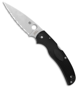 Spyderco Native Chief Lightweight Black FRN (4.08" Satin Full Serr) C244SBK
