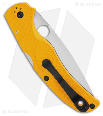 Spyderco Native Chief Lightweight Salt MagnaCut Knife Yellow FRN (4" Satin)