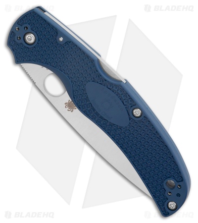 Spyderco Native Chief Lockback Knife Blue FRN (4" Satin SPY 27) C244PCBL