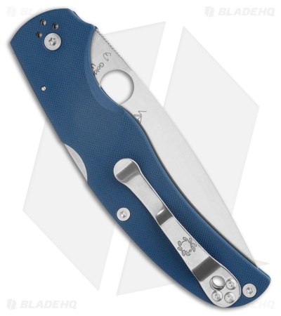 Spyderco Native Chief Lockback Knife Cobalt Blue G-10 (4" Satin CPM SPY27)