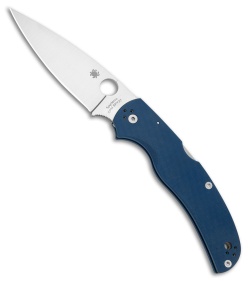 Spyderco Native Chief Lockback Knife Cobalt Blue G-10 (4" Satin CPM SPY27)
