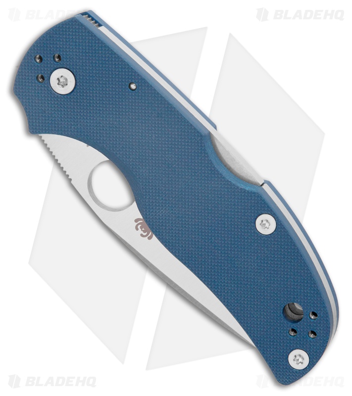 Spyderco Native 5 Lockback Knife Cobalt Blue G-10 Satin