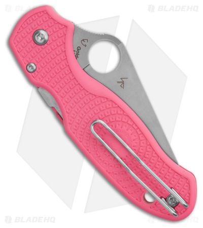 Spyderco Para 3 Lightweight Compression Lock Pink FRN (3" Satin) C223PPN