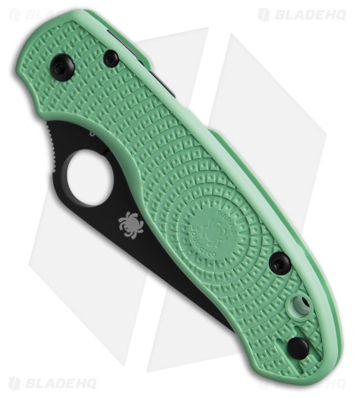 Spyderco M4 Para 3 Lightweight Compression Lock Knife Mint Green FRN (3" Black)