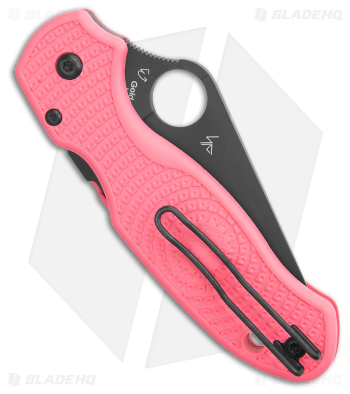 Spyderco Para 3 Lightweight Compression Lock Pink FRN (3" Black) C223PPNBK