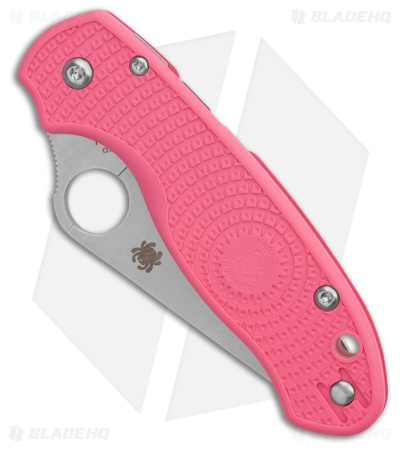 Spyderco Para 3 Lightweight Satin BD1N Pink FRN - Blade HQ