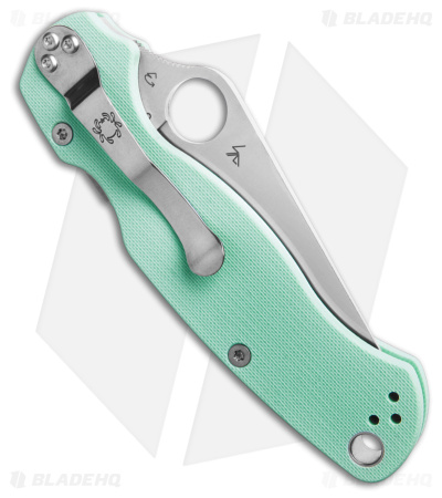Spyderco Paramilitary 2 Compression Lock Knife Teal G-10 (3.4" Satin S90V) 