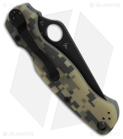 Spyderco Paramilitary 2 Knife Digi Camo (3.4" Black S45VN) C81GPCMOBK2