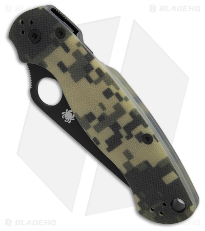 Spyderco Paramilitary 2 Knife Digi Camo (3.4" Black S45VN) C81GPCMOBK2	