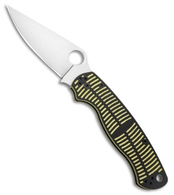 Spyderco Paramilitary 2 MagnaCut Salt Knife Yellow/Black G-10 (3.45" Satin)