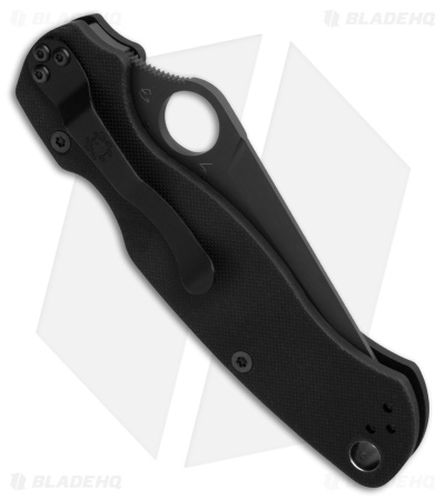 Spyderco Paramilitary 2 Exclusive Tanto Compression Lock Knife G-10 (3.4" Black)