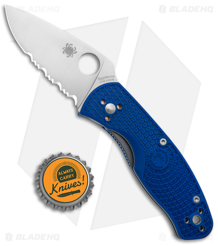 Spyderco Persistence Lightweight Liner Lock Knife Blue (Satin S35VN Serr)