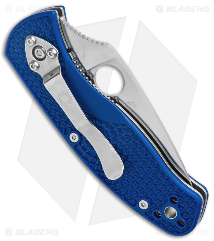 Spyderco Persistence Lightweight Liner Lock Knife Blue (Satin S35VN Serr)