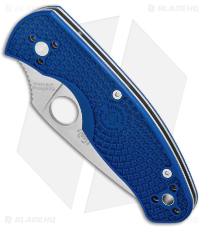 Spyderco Persistence Lightweight Liner Lock Knife Blue (Satin S35VN Serr)