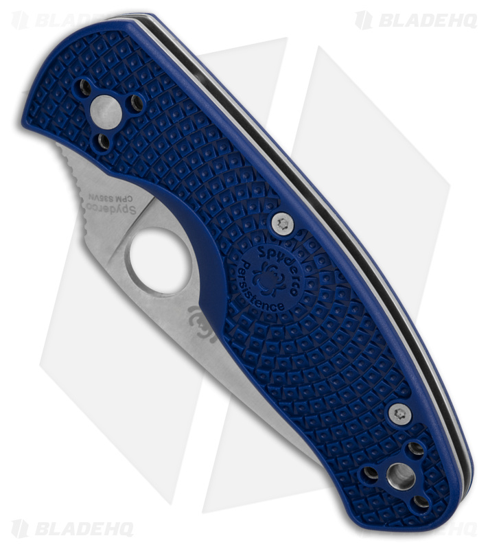 Spyderco Persistence Lightweight Liner Lock Knife Blue (Satin S35VN Serr)