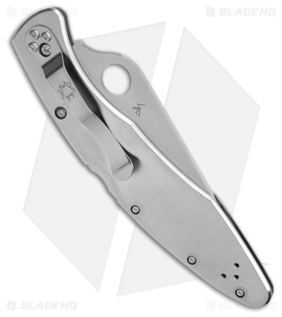 Spyderco Police Stainless Steel Folding Knife C07PS (4.125" Satin Serr)