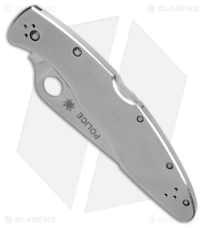 Spyderco Police Stainless Steel Lockback Knife (4.125" Satin) C07P