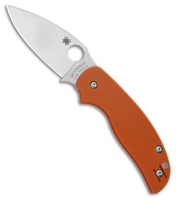 Spyderco Sage 5 CPM REX 121 Compression Lock Knife Burnt Orange G-10 (3&quot; Satin) | 213830