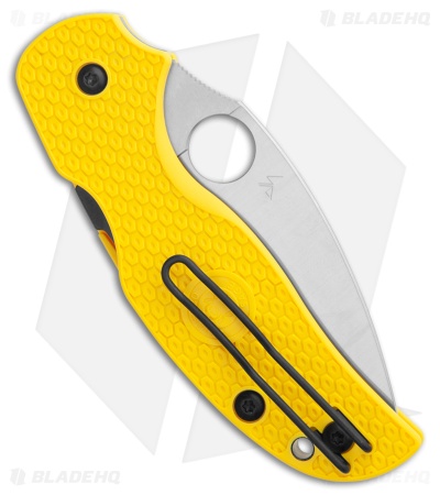 Spyderco Sage 5 Lightweight Salt Compression Lock Knife Yellow FRN (3" Satin)