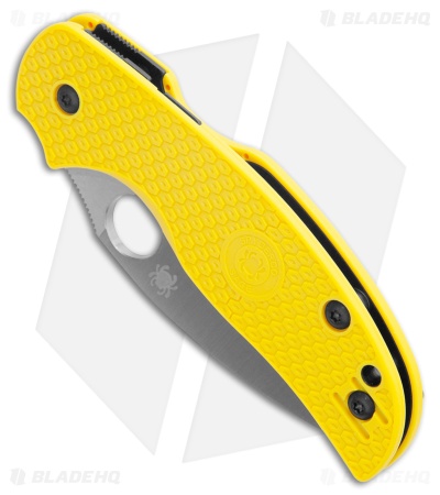 Spyderco Sage 5 Lightweight Salt Compression Lock Knife Yellow FRN (3" Satin)