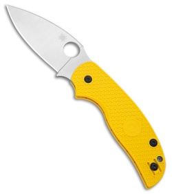 Spyderco Sage 5 Lightweight Salt Compression Lock Knife Yellow FRN (3&quot; Satin) | 220427