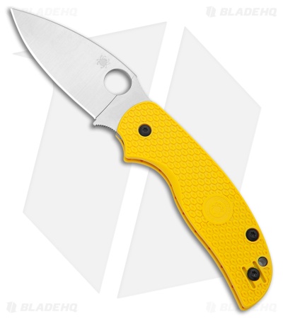 Spyderco Sage 5 Lightweight Salt Compression Lock Knife Yellow FRN (3" Satin)