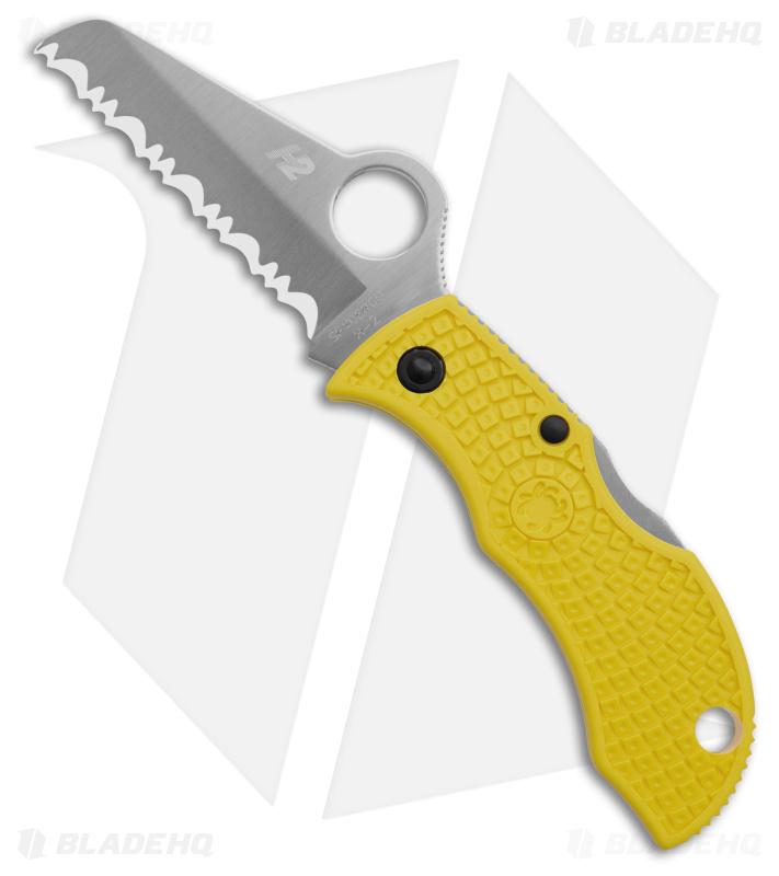 Spyderco Manbug Salt H2 Knife Yellow (1.9
