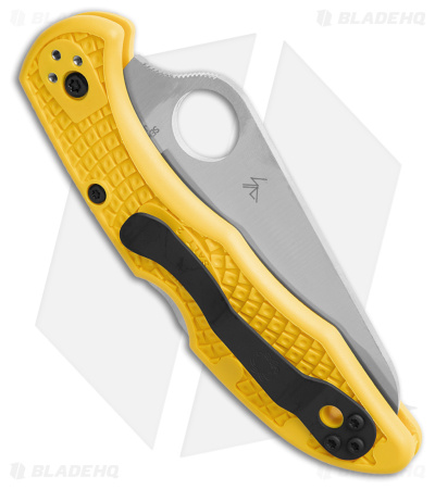 Spyderco Salt 2 Lock Back Knife Yellow FRN (3" Satin) C88PYL2