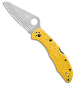 Spyderco Salt 2 Lock Back Knife Yellow FRN (3" Satin) C88PYL2