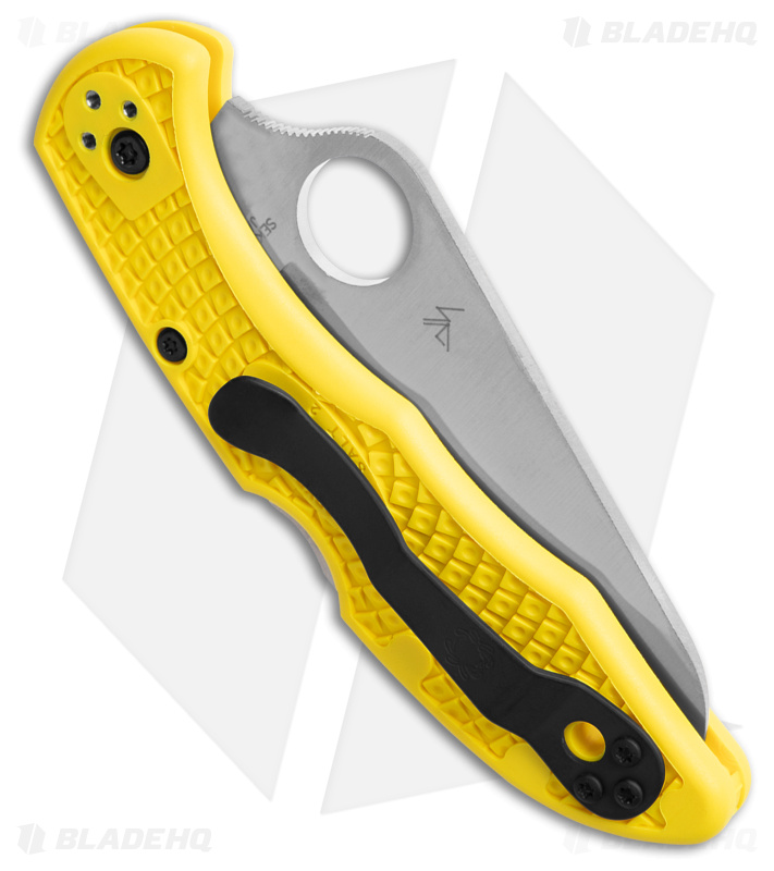 Spyderco Salt 2 Lockback Knife Yellow FRN (3