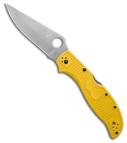 Spyderco Stretch 2 XL Lightweight Salt Yellow FRN (4" Satin H-2) C258PYL