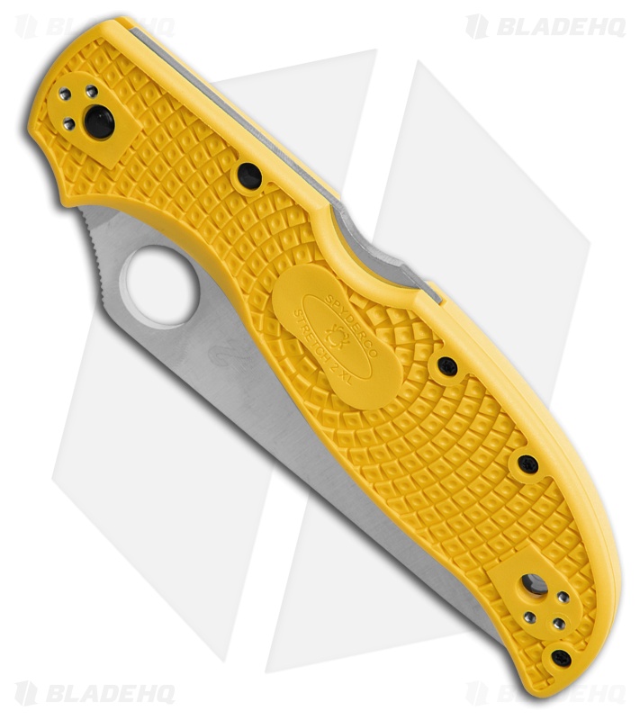 Spyderco Stretch 2 XL Lightweight Salt Yellow FRN (4" Satin H-2) C258PYL