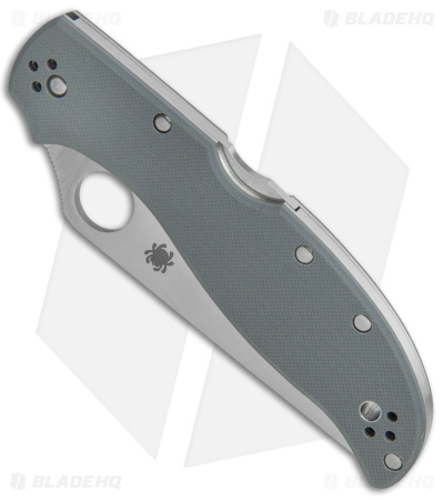 Spyderco Stretch 2 XL Lockback Knife Gray G-10 (4" Satin) C258GPGYCW