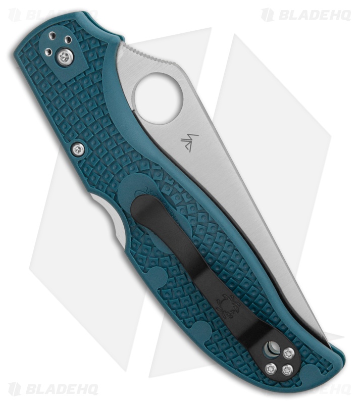 Spyderco Stretch 2 XL Lightweight Back Lock Knife Blue FRN (3.9" Satin K390)