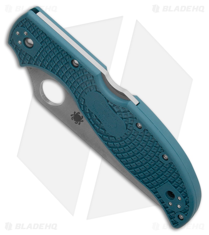 Spyderco Stretch 2 XL Lightweight Back Lock Knife Blue FRN (3.9" Satin K390)