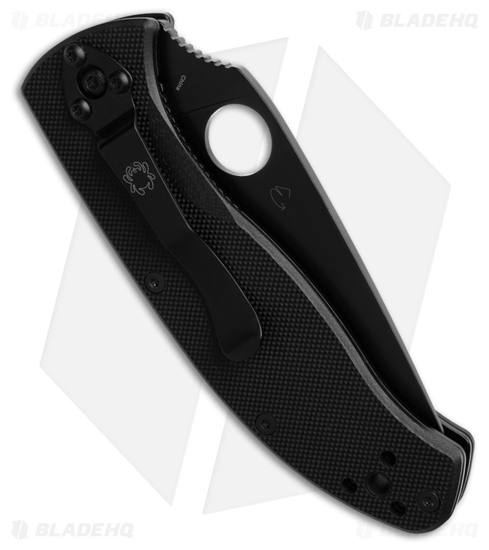 Spyderco Tenacious Liner Lock Knife G-10 (3.39" Black) C122GBBKP 