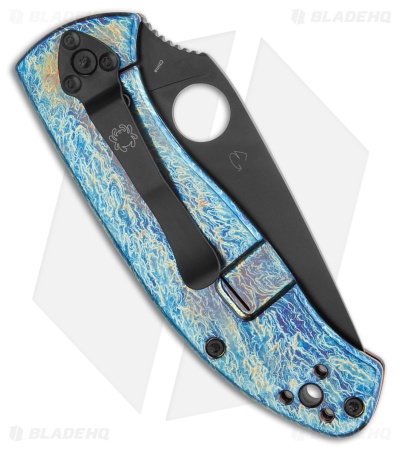 Spyderco Tenacious R.I.L. Knife Disarray Titanium (3.4" Black D2)